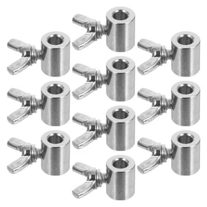 10 PIEZAS Hebilla de cable de acero inoxidable Abrazadera de cable Clips de aparejo de barco - Imagen 1 de 20
