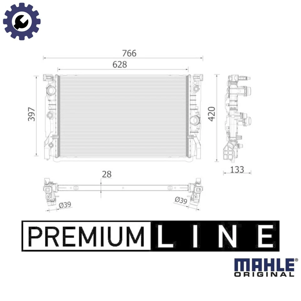 RADIATOR ENGINE COOLING CR 2223 000P FOR BMW 5/Van/G31/G30/F90/8/G1/F92 6/Gran - Image 1 of 4