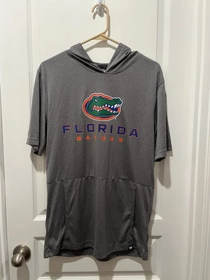 Sudadera con capucha ligera de manga corta Florida Gators Fanatics para hombre talla M gris Foto 1 de 4