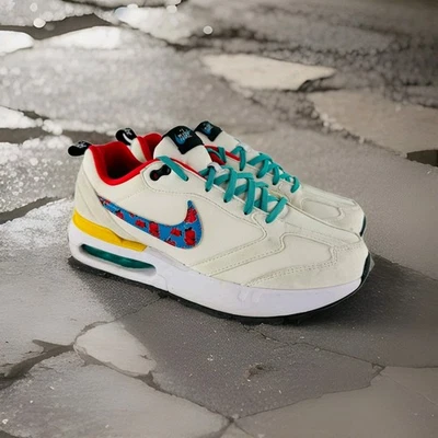 Nike Air Max Dawn Floral Swoosh Shoes Size 7Y Teens White/Multicolor Sneakers - Image 1 of 4