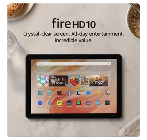 Amazon Fire HD 10 tablet (newest model) built for relaxation, 10.1" vibrant Full - Picture 1 of 7