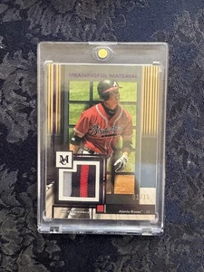 CHIPPER JONES 2024 Topps Museum Purple Meaningful Material Relic Card 01/15 SSP - Picture 1 of 2