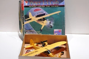 COX PIPER J-3 CUB CONTROL LINE TRAINER GAS POWERED PLANE - Picture 1 of 11