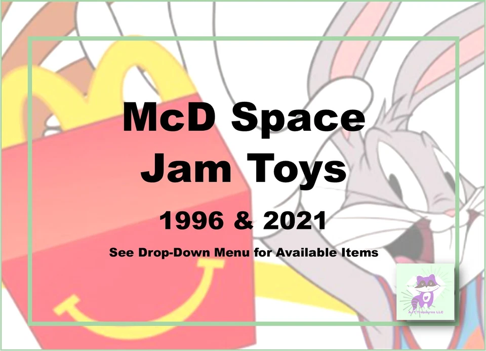 McDonald's 1996/2021 Looney Tunes Space Jam Juguetes originales y nuevos Legacy - ¡Elige! Foto 1 de 1