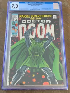 Selten Marvel Superhelden #20 Dr. Doom Mai 1969 Comic Buch CGC 7 weiße Seiten - Bild 1 von 6