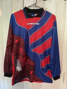 Camiseta De Colección Umbro Portero Roja Azul Años 90 Fútbol Copa Mundial FIFA Grande - Imagen 1 de 6