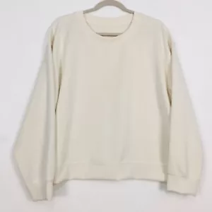 Sudadera A New Day Para Mujer XL Marfil Manga Larga Pullover Cuello Redondo Suave Usada en Excelente Condición - Imagen 1 de 8