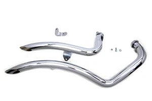 HARLEY Exhaust Drag Pipe Set Curvado fits 2004-2013 XL, - Picture 1 of 4