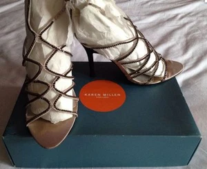 Karen Millen Pink Ladies Sandals Size UK 4.5 Euro 37.5 Boxed - Picture 1 of 7