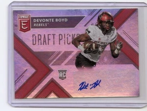 Tarjeta automática 2018 Panini Elite Draft Picks Devonte Boyd UNLV Rebels - Imagen 1 de 2