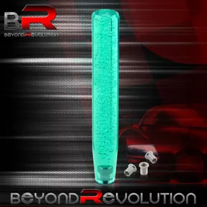 300mm 12" Shift Knob Teal Crystal Octagon Bubble Automatic & Manual Transmission - Picture 1 of 3