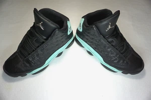 Nike Air Jordan 13 Retro Black Island Green Size 10.5 Pre-owned 414571-030 - Picture 1 of 8