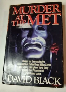 Murder at the Met by David Black 1st Printing HB DJ - Picture 1 of 12