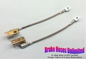 FRONT STAINLESS BRAKE HOSES Ford Falcon 1968 1969 1970 - Disc - Picture 1 of 1