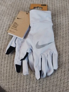 Nike Women's Dri-Fit Fleece Running Gloves Football Grey Sz XS-S - Picture 1 of 4