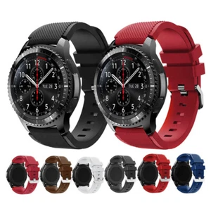 Silikon-Ersatzarmband Für Samsung Galaxy Watch 46 Mm Sportarmband ∧ - Picture 1 of 28