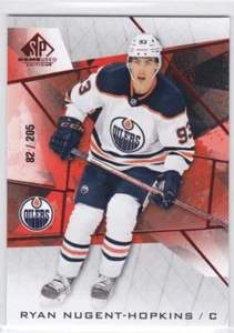 21/22 SP GAME USED..RYAN NUGENT-HOPKINS..RED FRAGMENT../205..CARD # 96..OILERS - Picture 1 of 1
