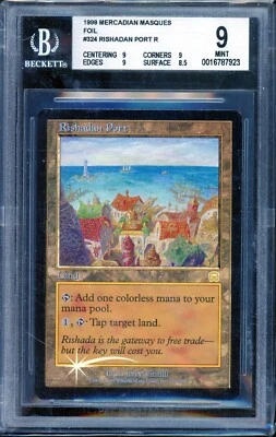 Rishadan Port 1999 Mercadian Masques Foil Rare BGS 9 MINT MTG - Image 1 of 2