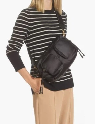 Bolsa de ombro See By Chloe Tilly média cetim para câmera preta ~Nova com etiquetas - Imagem 1 de 4