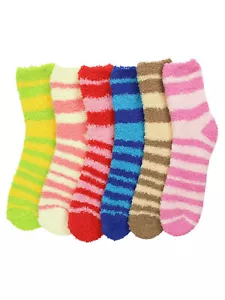 PACK DE 6 CALCETINES DIFUSOS MULTICOLORES SURTIDOS A RAYAS - Imagen 1 de 6