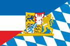 Fahne Flagge Schleswig-Holstein-Bayern 20 x 30 cm Bootsflagge Premium