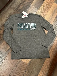 Philadelphia Eagles NFL Men's Heathered Gray Long Sleeve Shirt - NWT - Picture 1 of 6