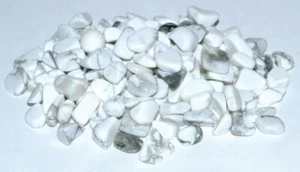 Howlite, White tumbled chips 6-8mm 1 oz - Picture 1 of 1