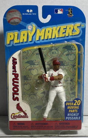Albert Pujols St Louis Cardinals Playmakers Figure NIB MLB Cards 2010 McFarlane Cover