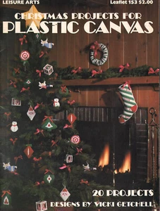 20 Christmas Plastic Canvas Projects to Make by Vicki Gethchell Craft Book - Picture 1 of 2