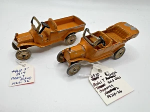 Early Tootsietoy Set 4610 Model T Pickup & 4570 Ford Tourer Made in 1920's - Picture 1 of 8