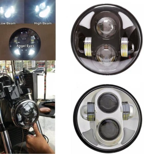 5.75"Headlight Headlamp Motorcycle Fits for Harley Dyna Softail Sportster 883 - Picture 1 of 6