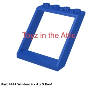LEGO 1x 4447 Ventana Azul 4 x 4 x 3 Techo 6971 En muy buen estado/Fn C8 - Imagen 1 de 1