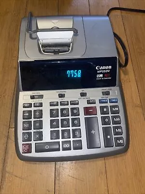 Canon MP25DV 12 Digit Color Printing Calculator With Clock & Calendar. Tested! - Image 1 of 3
