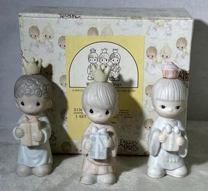 Precious Moments Wee Three Kings Porzellan Figur Mini Krippe 1982 - Bild 1 von 15
