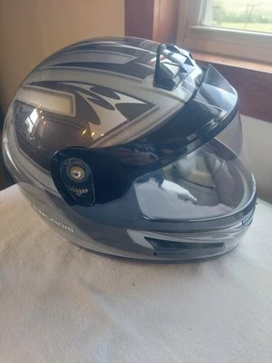 Шлем модульный для снегохода Pure Polaris — размер XL серебристый черный - Изображение 1 из 4