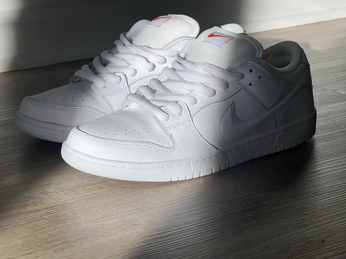 Nike Dunk Pro SB Low Triple White | eBay