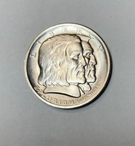 Medio dólar conmemorativo Long Island 1936 blanco brillante BU++ baja acuñación - Imagen 1 de 2