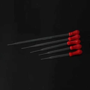 Venta al por mayor pipetas de transferencia con cuentagotas de vidrio de 90 mm a 200 mm con cristalería de cabeza roja - Imagen 1 de 11
