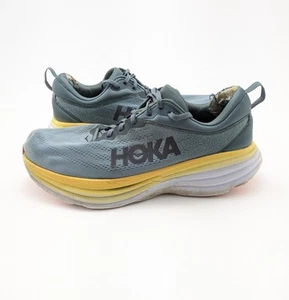 Zapatos para correr para hombre Hoka One One Bondi 8 Goblin azul amarillo 1127955 talla 12EEEE - Imagen 1 de 9