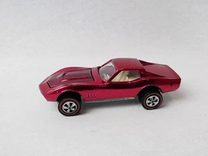 HOT WHEELS REDLINE CUSTOM CORVETTE US ROSE WHITE INTERIOR VERY NICE! - Picture 1 of 12