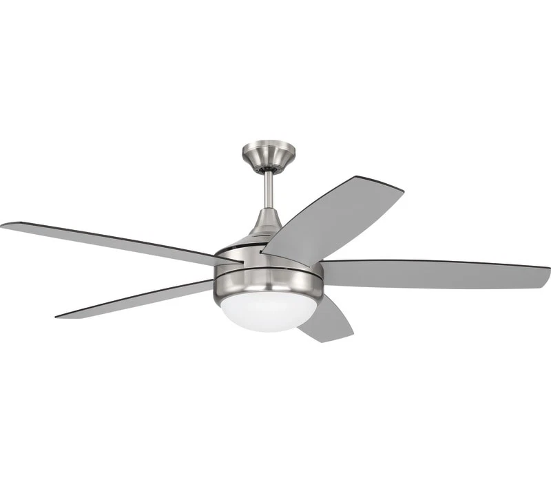 Craftmade Phaze II 52" Ceiling Fan with LED Lights & Wall Ctrl, Brushed Nickel - Image 1 of 1