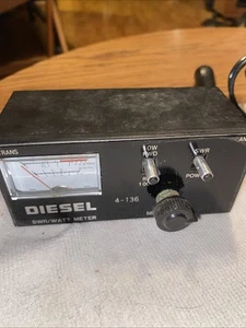 DIESEL SWR & 100 Watt CB Radio Power Meter Model 4-136 w/ Box and instructions - Zdjęcie 1 z 6