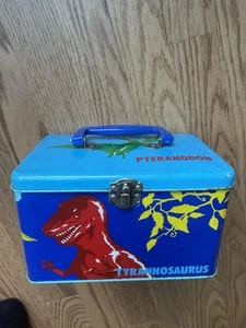 Sanrio Dinomighties dinosauro lunch box scatola in metallo vintage retrò anni 80 - Foto 1 di 9