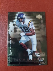 1998 UD Black Diamond Football #97 Randy Moss RC Rookie Diamond Free Shipping! - Picture 1 of 10