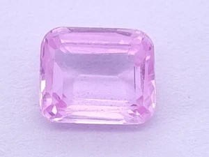 2.85 Ct Natural EGL Certified Emerald Cut Pink Sapphire Loose Gemstone - Picture 1 of 6