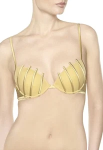 La Perla Graphique Couture Push Up Yellow Bra with Boning Sz.36B. - Picture 1 of 12