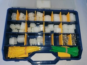 Set Steckverbinder Stecker / Buchse Kunststoff weiß steckbar - Bild 1 von 5