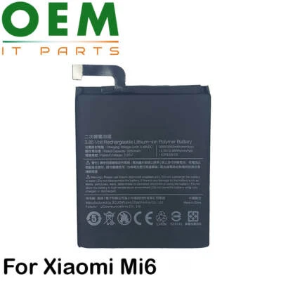 For Xiaomi Mi 6 Mi6 Battery Internal Replacement 3350mAh 3.85V BM39 New Foto 1 de 3