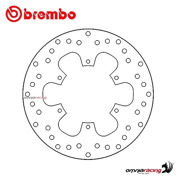 68B40774 Brake Disc Front Brembo Serie ORO PIAGGIO Mp3 300 Yourban Ie 15 /
