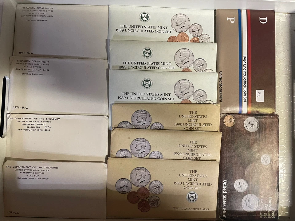 F5 20th C Close out 5 Full Mint Set Lot & Silver Bonus below US Govt issue cost - Image 1 of 4